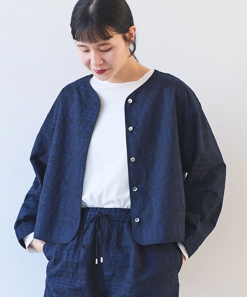 yuni 総刺繍 haori 2way ブラウス 総刺繍haori 2way ブラウス（シャツ/ブラウス）｜yuni（ユニ
