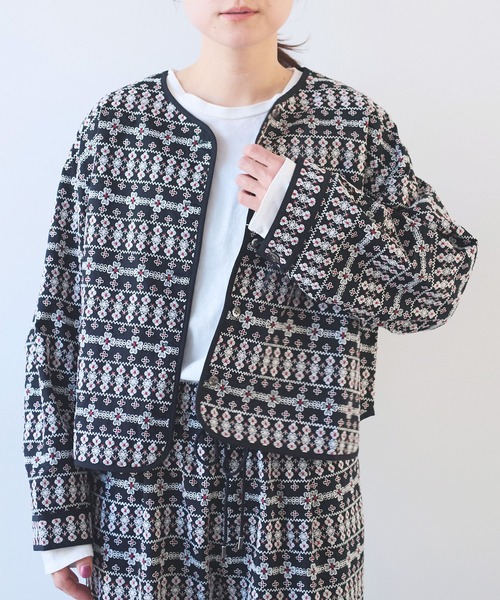 yuni 総刺繍 haori 2way ブラウス 総刺繍haori 2way ブラウス（シャツ/ブラウス）｜yuni（ユニ