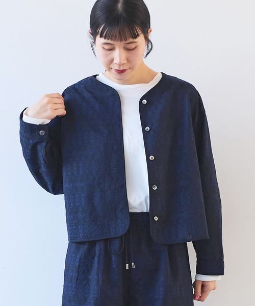 yuni 総刺繍 haori 2way ブラウス 総刺繍haori 2way ブラウス（シャツ/ブラウス）｜yuni（ユニ