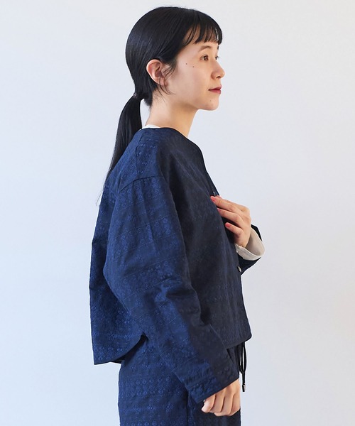 yuni 総刺繍 haori 2way ブラウス 総刺繍haori 2way ブラウス（シャツ/ブラウス）｜yuni（ユニ