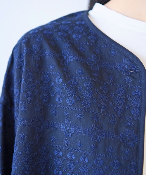 yuni（ユニ ）の「○総刺繍haori 2way ブラウス（シャツ/ブラウス