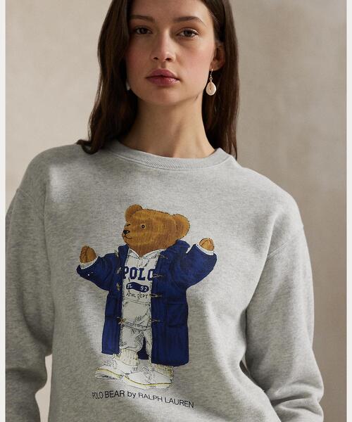 POLO RALPH LAUREN(ポロ ラルフ ローレン)の「Polo ベア フリース クルーネック(スウェット・レディース・グレー系・XS/XL/L/M/S)」の5枚目の写真