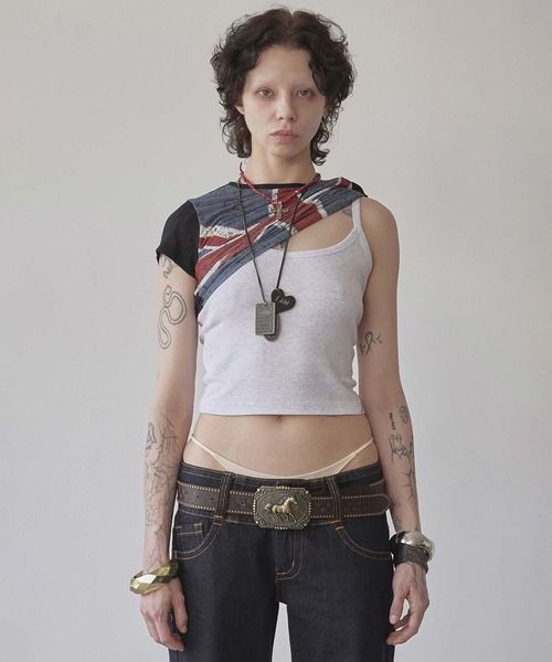 SCULPTOR(スカルプター)の「The Day Dreamers Cami Top(キャミソール・レディース・プラム/グレー/オフホワイト・LARGE/MEDIUM/SMALL/X-SMALL)」の7枚目の写真