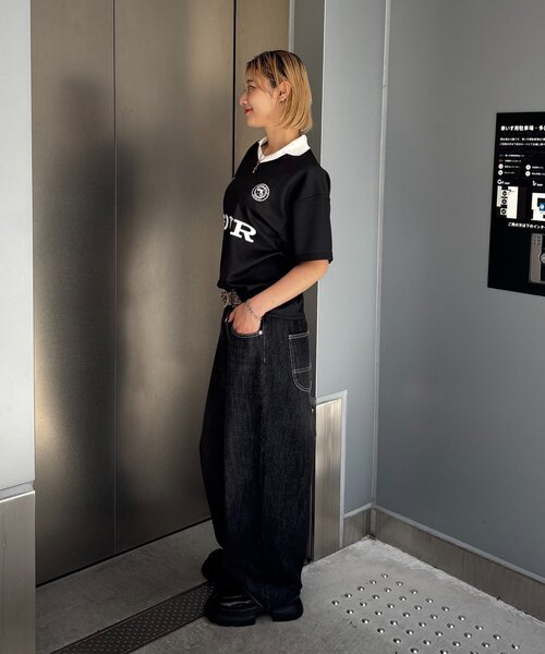 Sourcream（サワークリーム）の「【SOUR CREAM/サワークリーム】モンローサッカーユニフォームTEE（Tシャツ/カットソー・レディース・ブラック/ホワイト/ネイビー・LARGE/MEDIUM）」の7枚目の写真