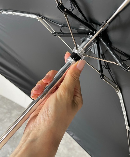 because（ビコーズ）の「【完全遮光100％＆遮熱】-because- 熱中症対策も対応でミニマルなのに高機能！雨の日も、ねこ日和！毎日持ち歩きたい晴雨兼用ネコ傘（折りたたみ傘・レディース・オフホワイト/グレー/ブラック・FREE）」の22枚目の写真