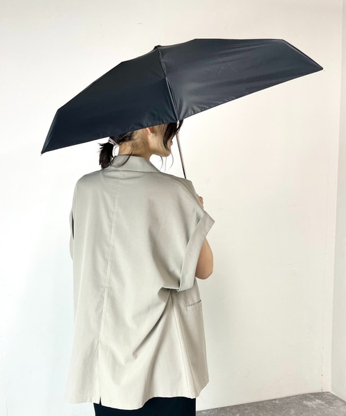 because（ビコーズ）の「【完全遮光100％＆遮熱】-because- 熱中症対策も対応でミニマルなのに高機能！雨の日も、ねこ日和！毎日持ち歩きたい晴雨兼用ネコ傘（折りたたみ傘・レディース・オフホワイト/グレー/ブラック・FREE）」の16枚目の写真