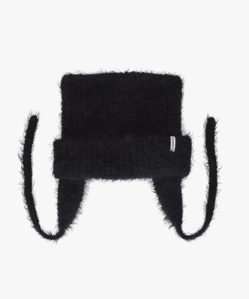 OVERRIDE（オーバーライド）の「OVERRIDE  KNIT FLUFFY CAT GUIDE / オーバーライド（ニットキャップ/ビーニー・レディース・ブラック/ピンク/ホワイト/ブルー・57~59cm）」の9枚目の写真