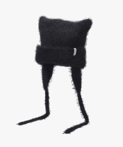 OVERRIDE（オーバーライド）の「OVERRIDE  KNIT FLUFFY CAT GUIDE / オーバーライド（ニットキャップ/ビーニー・レディース・ブラック/ピンク/ホワイト/ブルー・57~59cm）」の13枚目の写真