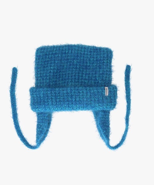 OVERRIDE（オーバーライド）の「OVERRIDE  KNIT FLUFFY CAT GUIDE / オーバーライド（ニットキャップ/ビーニー・レディース・ブラック/ピンク/ホワイト/ブルー・57~59cm）」の14枚目の写真