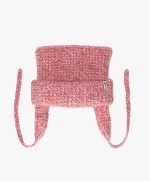 OVERRIDE（オーバーライド）の「OVERRIDE  KNIT FLUFFY CAT GUIDE / オーバーライド（ニットキャップ/ビーニー・レディース・ブラック/ピンク/ホワイト/ブルー・57~59cm）」の21枚目の写真