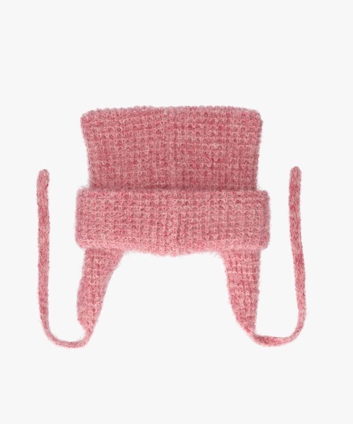 OVERRIDE（オーバーライド）の「OVERRIDE  KNIT FLUFFY CAT GUIDE / オーバーライド（ニットキャップ/ビーニー・レディース・ブラック/ピンク/ホワイト/ブルー・57~59cm）」の22枚目の写真