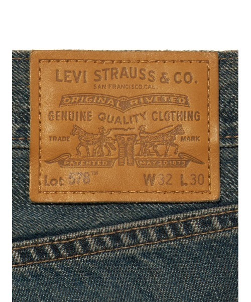 Levi's（リーバイス）の「Levi's/リーバイス 578(TM) バギージーンズ（デニムパンツ・メンズ・ベージュ/ブルー/ダークインディゴブルー/ブラック/ブラウン/ベージュ系その他・28inch/29inch/30inch/31inch/32inch/33inch/34inch/36inch/W28 L32/W29 L32/W30 L32/W31 L32/W32 L32/W33 L32/W34 L32/W36 L32）」の14枚目の写真