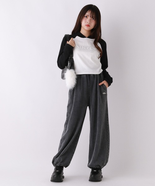 repipi armario（レピピ アルマリオ）の「ルーズスウェットパンツ（スウェットパンツ・キッズ・ブラック系その他/ピンク系その他/グレー/ブラック・SMALL/MEDIUM/LARGE）」の7枚目の写真