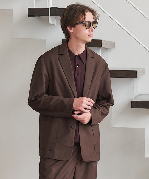 SETUP7（セットアップセブン）の「【SETUP7】Everyday Twill Jacket KKP　/　エブリデイツイルジャケット　シングルジャケット（テーラードジャケット・メンズ・ネイビー/ブラウン/ブラック・M/L）」の2枚目の写真