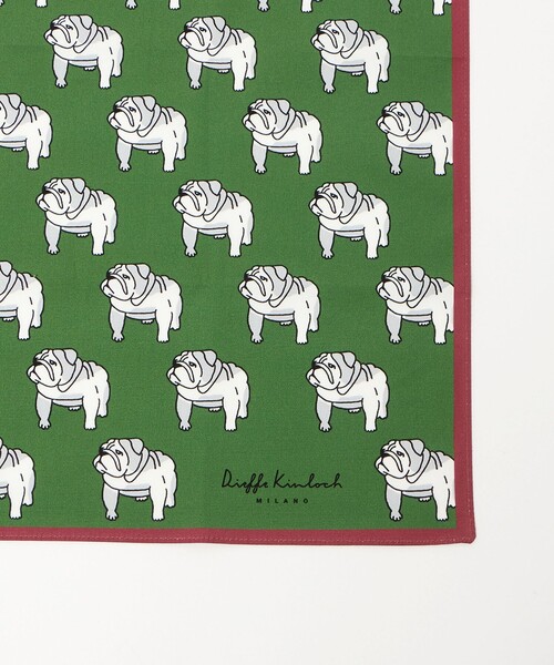 UNITED ARROWS(ユナイテッドアローズ)の「【別注】<Dieffe Kinloch>BULLDOG AO/ハンカチ(バンダナ/スカーフ・メンズ・ブラック/オリーブ・FREE)」の4枚目の写真