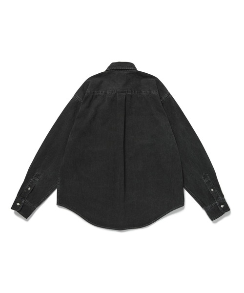 MAGIC NUMBER（マジック ナンバー）の「【MAGIC NUMBER】WASHED BLEACH B.D SHIRT（シャツ/ブラウス・メンズ・ブラック/ピンク・LARGE/MEDIUM）」の8枚目の写真