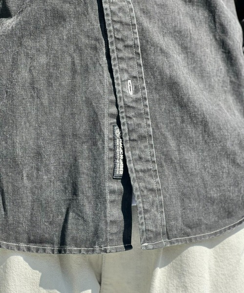MAGIC NUMBER（マジック ナンバー）の「【MAGIC NUMBER】WASHED BLEACH B.D SHIRT（シャツ/ブラウス・メンズ・ブラック/ピンク・LARGE/MEDIUM）」の4枚目の写真