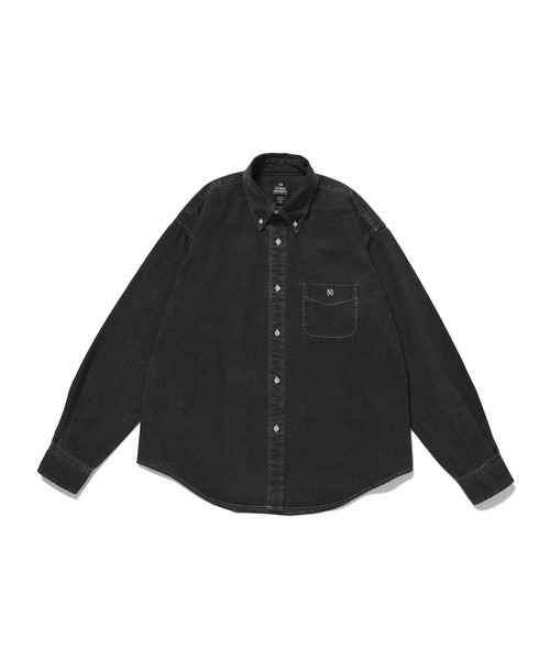 MAGIC NUMBER（マジック ナンバー）の「【MAGIC NUMBER】WASHED BLEACH B.D SHIRT（シャツ/ブラウス・メンズ・ブラック/ピンク・LARGE/MEDIUM）」の7枚目の写真