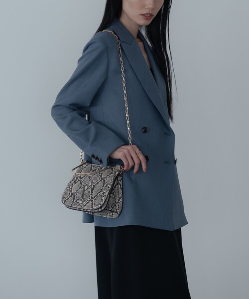 GALLEST（ギャレスト）の「【LE VERNIS】Metal handle minibag（ショルダーバッグ・レディース・グレー系3/ダークブラウン・00）」の5枚目の写真