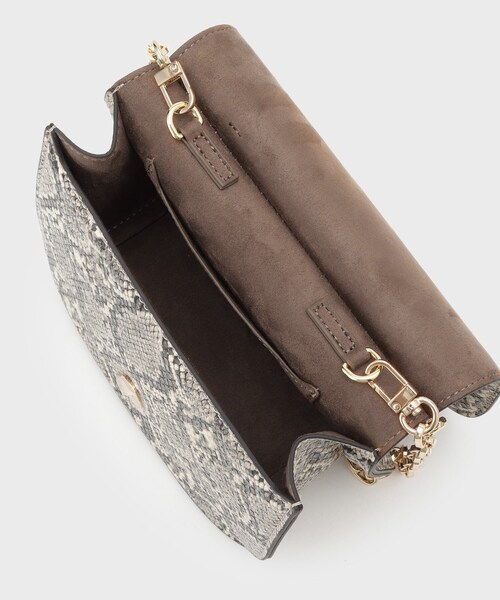 GALLEST（ギャレスト）の「【LE VERNIS】Metal handle minibag（ショルダーバッグ・レディース・グレー系3/ダークブラウン・00）」の10枚目の写真