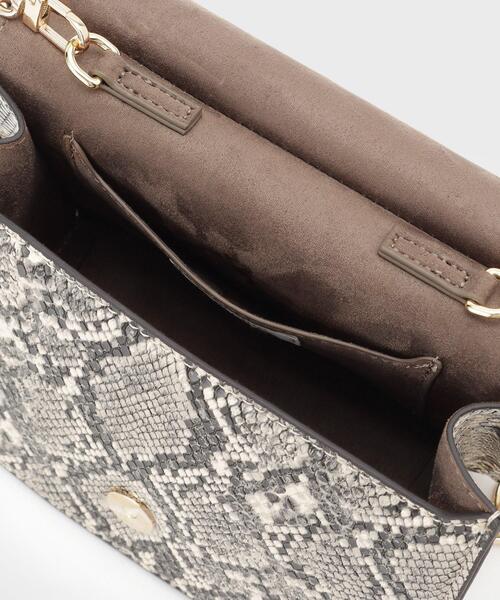 GALLEST（ギャレスト）の「【LE VERNIS】Metal handle minibag（ショルダーバッグ・レディース・グレー系3/ダークブラウン・00）」の13枚目の写真