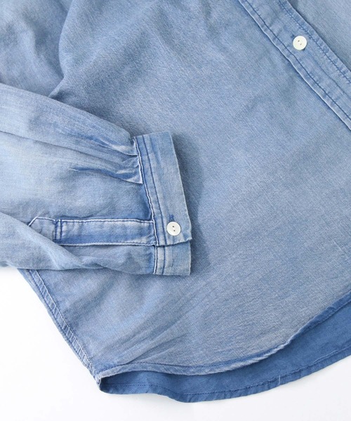 Gready Brilliant（グレディブリリアン）の「シアーデニムシャツ（シャツ/ブラウス・レディース・ブルー系・FREE）」の11枚目の写真