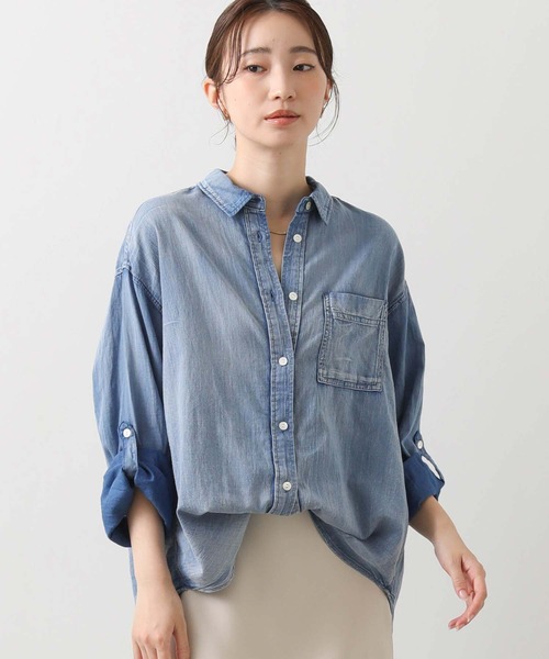 Aya グレディブリリアン シアーデニムシャツ ブラウス Gready Brilliant ブラウス シャツ シアーデニムシャツ