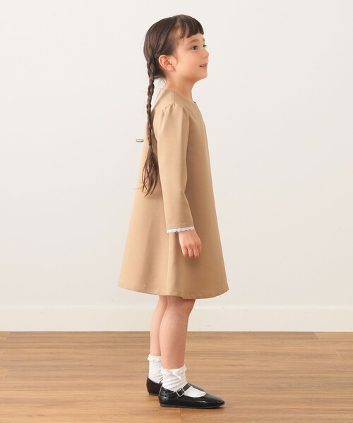 BEAMS mini(ビームスミニ)の「セレモニー レースカラー ワンピース 2026SS (110~130cm)(ワンピース・キッズ・ネイビー/ベージュ・120/110/130)」の10枚目の写真
