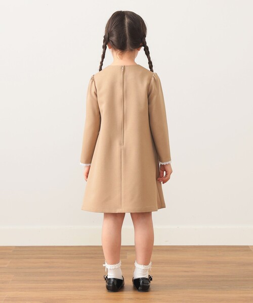 BEAMS mini(ビームスミニ)の「セレモニー レースカラー ワンピース 2026SS (110~130cm)(ワンピース・キッズ・ネイビー/ベージュ・120/110/130)」の11枚目の写真