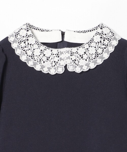 BEAMS mini(ビームスミニ)の「セレモニー レースカラー ワンピース 2026SS (110~130cm)(ワンピース・キッズ・ネイビー/ベージュ・120/110/130)」の13枚目の写真