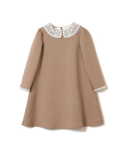 BEAMS mini（ビームスミニ）の「セレモニー レースカラー ワンピース 2026SS （110～130cm）（ワンピース・キッズ・ネイビー/ベージュ・120/110/130）」の9枚目の写真