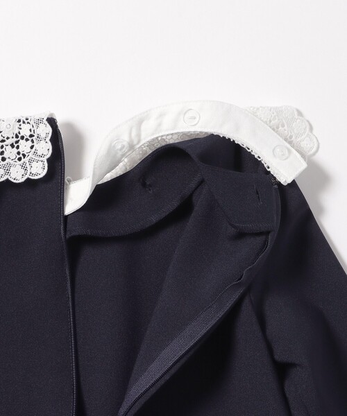 BEAMS mini（ビームスミニ）の「セレモニー レースカラー ワンピース 2026SS （110～130cm）（ワンピース・キッズ・ネイビー/ベージュ・120/110/130）」の20枚目の写真