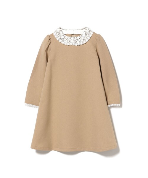 BEAMS mini（ビームスミニ）の「セレモニー レースカラー ワンピース 2026SS （110～130cm）（ワンピース・キッズ・ネイビー/ベージュ・120/110/130）」の22枚目の写真