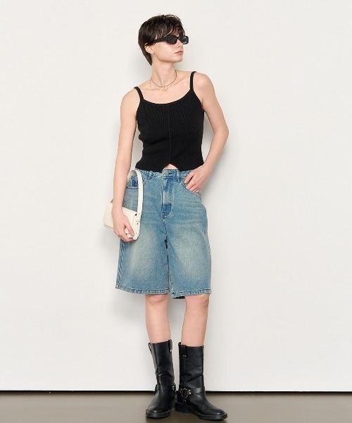 GENERAL IDEA（ジェネラルアイデア）の「GENERAL IDEA/ジェネラルアイディア square rivet shoulder bag ショルダーバッグ（ショルダーバッグ・レディース・ブラック/レッド/クリーム・FREE）」の9枚目の写真