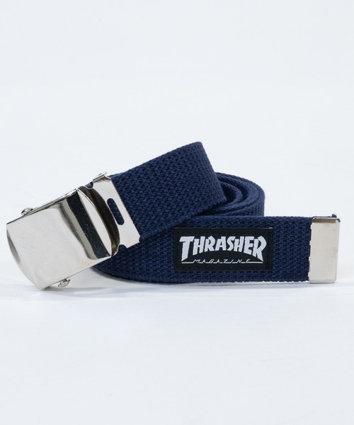 THRASHER(スラッシャー)の「【10】〔THRASHER/スラッシャー〕32mm ネーム付 GIベルト/ガチャベルト(ベルト・メンズ・ネイビー/ブラック/ホワイト/モスグリーン/グレー・FREE)」の5枚目の写真