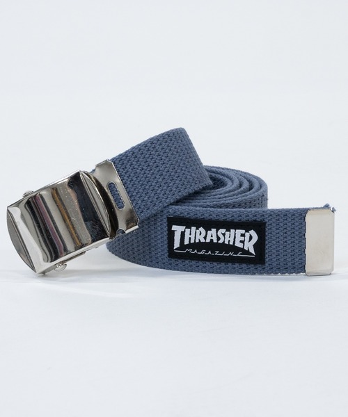 THRASHER(スラッシャー)の「【10】〔THRASHER/スラッシャー〕32mm ネーム付 GIベルト/ガチャベルト(ベルト・メンズ・ネイビー/ブラック/ホワイト/モスグリーン/グレー・FREE)」の3枚目の写真