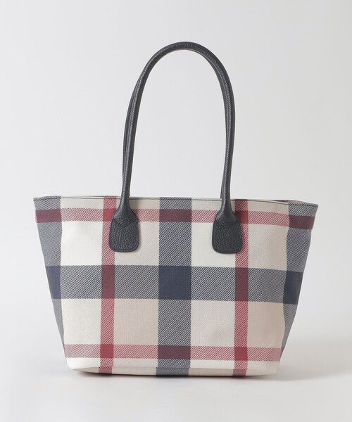 BLUE LABEL CRESTBRIDGE(ブルーレーベルクレストブリッジ)の「クレストブリッジチェックPVCトート(トートバッグ・レディース・レッド/ベージュ系その他/ダークネイビー・FREE)」の7枚目の写真