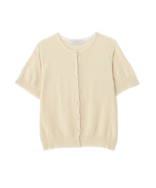 ETRE TOKYO(エトレトウキョウ)の「ハーフスリーブブークレニットカーディガン(カーディガン/ボレロ・レディース・ベージュ/ネイビー・FREE)」の21枚目の写真