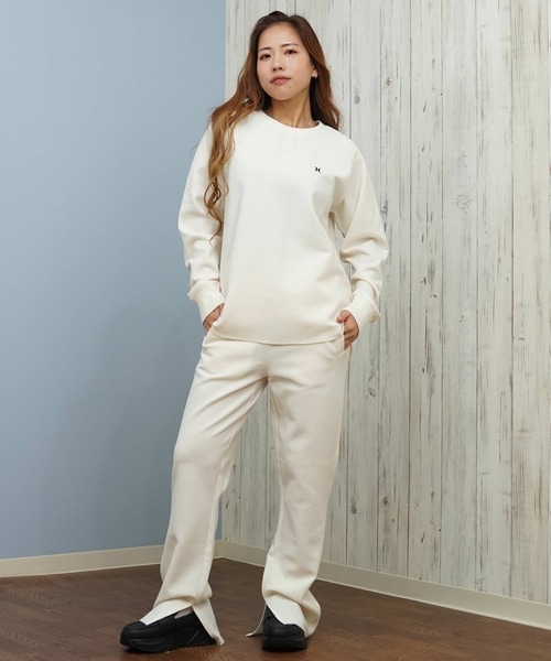 Hurley (ハーレー)の「Hurley/ハーレー 長袖 Tシャツ ロンT サーマル ワッフル素材 ロゴ ワンポイント セットアップ対応 THERMAL LS TEE WCLS252046(Tシャツ/カットソー・レディース・オフホワイト/ブラック/マルーン・M)」の5枚目の写真