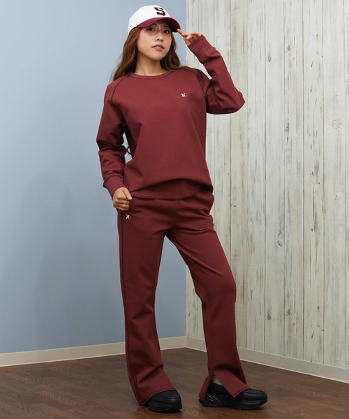 Hurley (ハーレー)の「Hurley/ハーレー 長袖 Tシャツ ロンT サーマル ワッフル素材 ロゴ ワンポイント セットアップ対応 THERMAL LS TEE WCLS252046(Tシャツ/カットソー・レディース・オフホワイト/ブラック/マルーン・M)」の9枚目の写真
