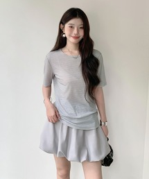 シアー半袖Tシャツ