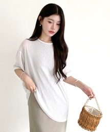 シアー半袖Tシャツ