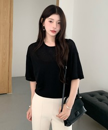 シアー半袖Tシャツ