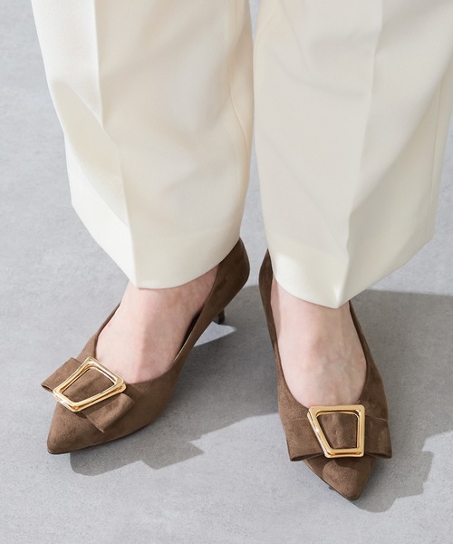 WA ORiental TRaffic（ダブルエーオリエンタルトラフィック）の「2025秋冬新作 2wayリボンモチーフヒールパンプス/52312（パンプス・レディース・ブルー/ブラック/ブラウン・34/35/36/37/38/39/40/41/42/43/33）」の2枚目の写真