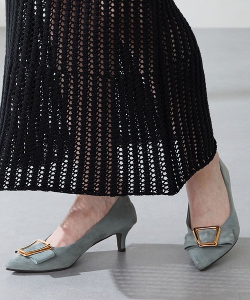 WA ORiental TRaffic（ダブルエーオリエンタルトラフィック）の「2025秋冬新作 2wayリボンモチーフヒールパンプス/52312（パンプス・レディース・ブルー/ブラック/ブラウン・34/35/36/37/38/39/40/41/42/43/33）」の3枚目の写真