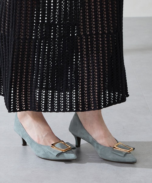 2025秋冬新作 2wayリボンモチーフヒールパンプス/52312（パンプス