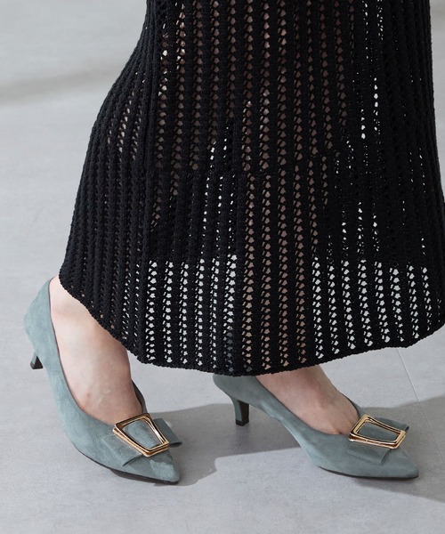 WA ORiental TRaffic（ダブルエーオリエンタルトラフィック）の「2025秋冬新作 2wayリボンモチーフヒールパンプス/52312（パンプス・レディース・ブルー/ブラック/ブラウン・34/35/36/37/38/39/40/41/42/43/33）」の16枚目の写真