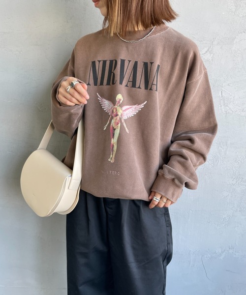 GOOD ROCK SPEED（グッドロックスピード）の「[GOOD ROCK SPEED/グッドロックスピード] 別注 NIRVANA プリントスウェット(IN UTERO)（スウェット・レディース・ブラウン・M/L/XL）」の15枚目の写真