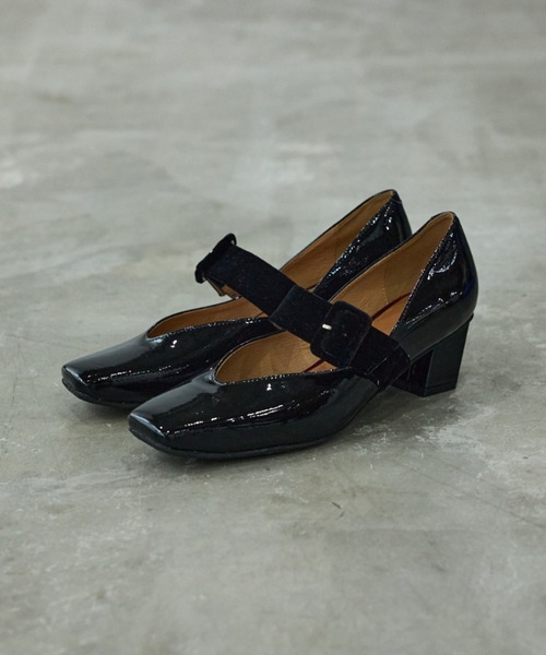 セール】ベルトスクエアパンプス（パンプス）｜Au BANNISTER（オゥ