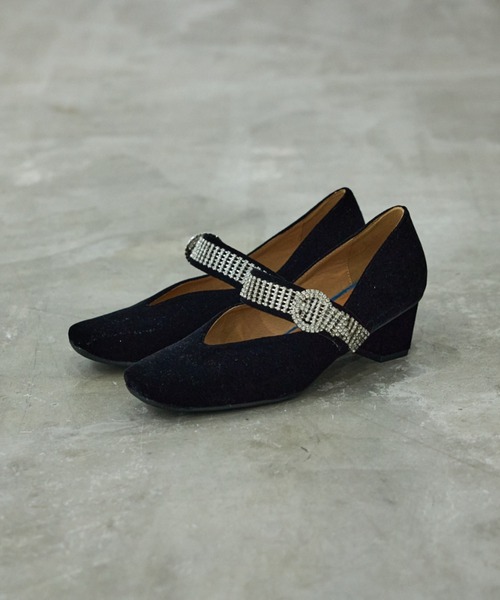 セール】ベルトスクエアパンプス（パンプス）｜Au BANNISTER（オゥ